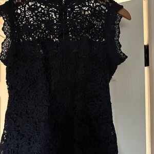 Nanette Lepore Elegant Black Lace Top